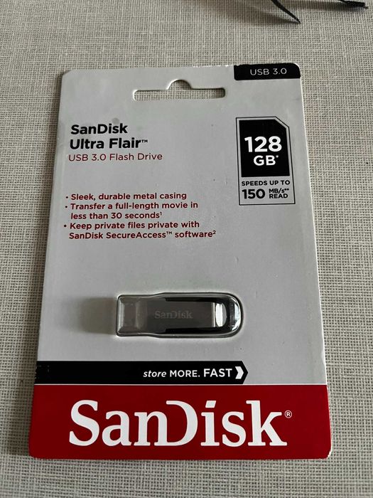 Nowy pendrive Scandisk USB 3 o pojemności 128GB.