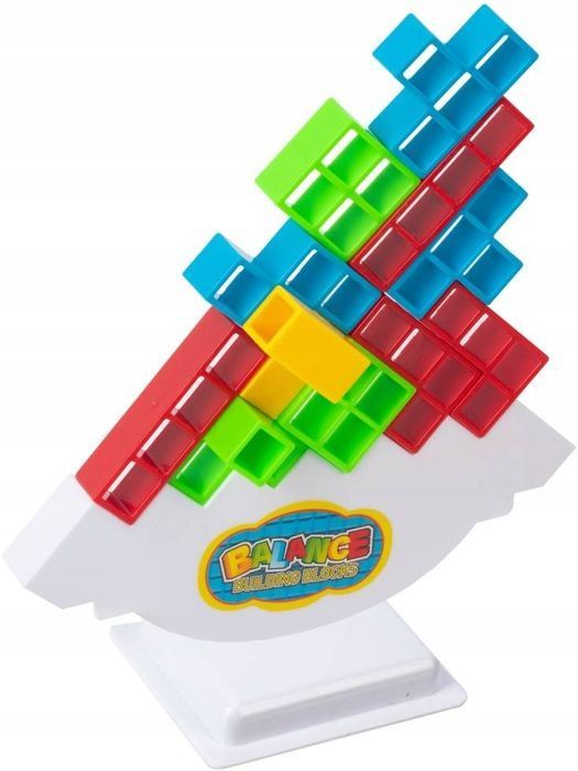 Układanka Tetris Balansujące Klocki Gra Rodzinna