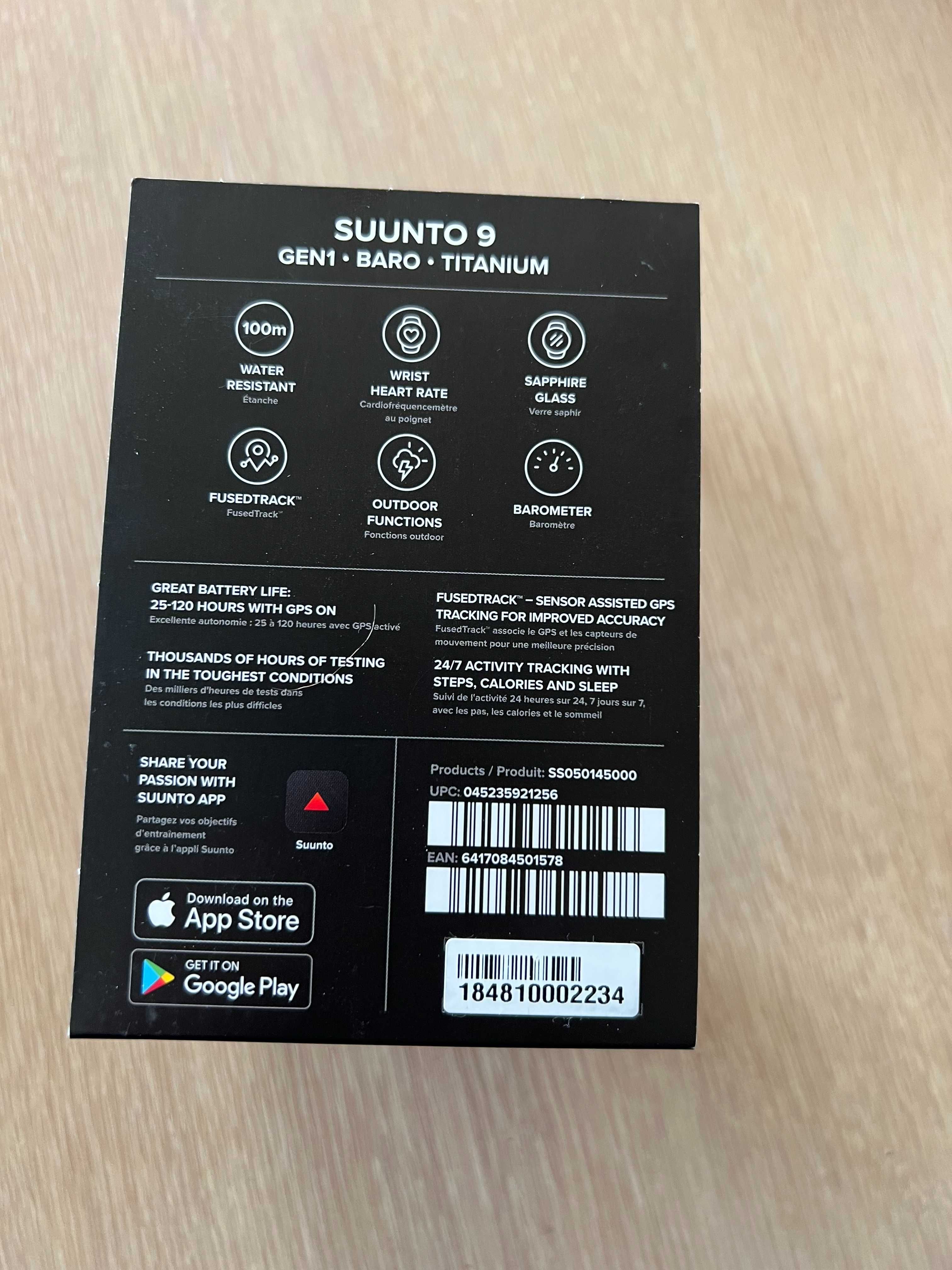 Zegarek Suunto 9 baro titanium