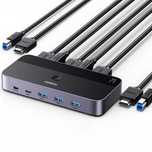 2w1 przełącznik switch hdmi / usb-a / usb-b / usb-c / microusb czarny