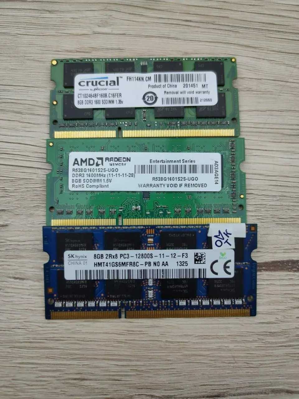 Память для ноутбука So-Dimm DDR 3 8 Gb 1.5 В 1600 MHz Samsung Hynix