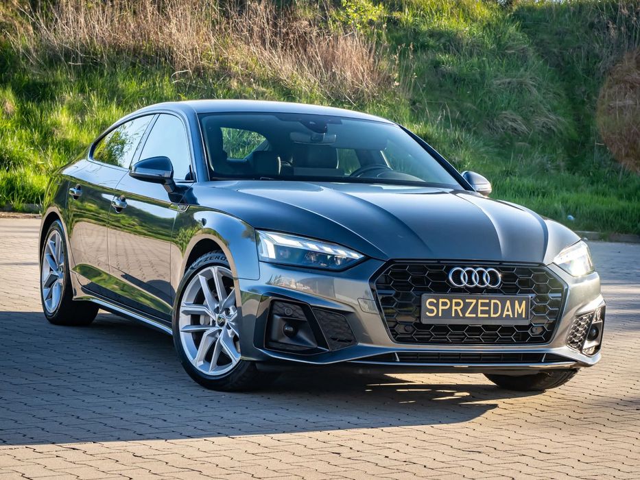 Audi A5 Sportback 40TFSI 204KM S-line Daytona Matrix ZADBANY serwisowany