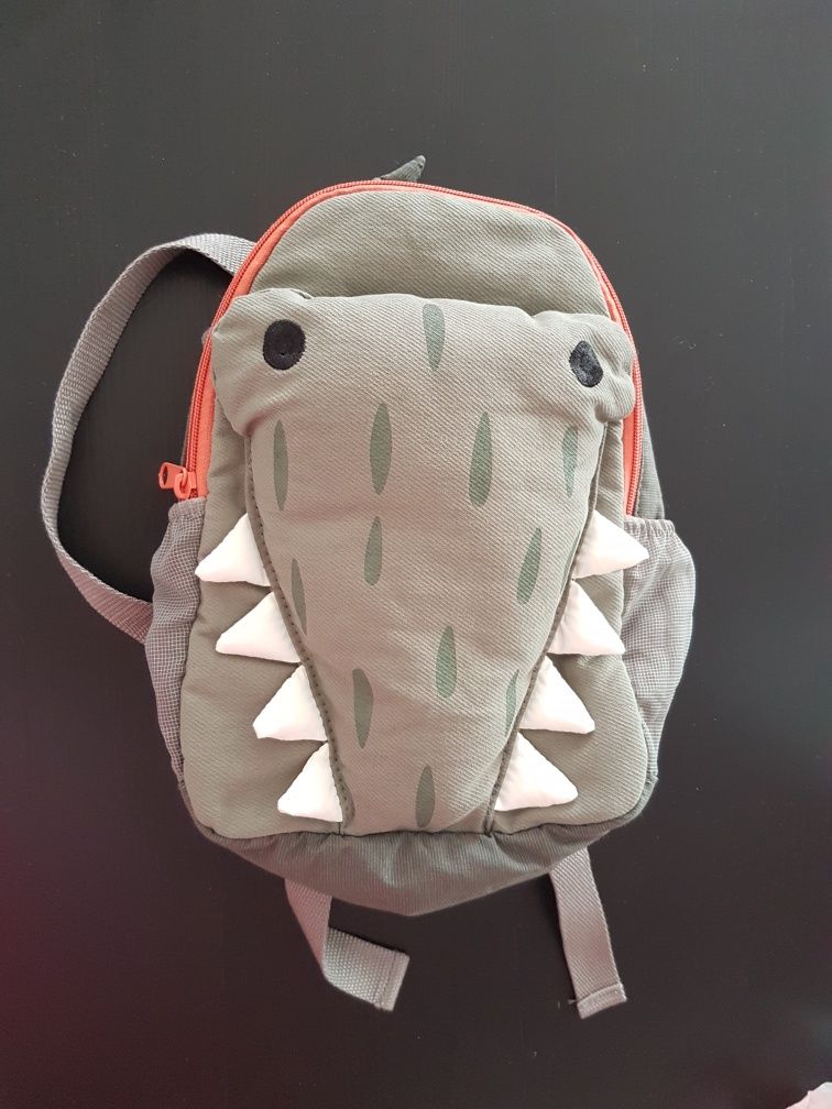 Mochila criança crocodilo