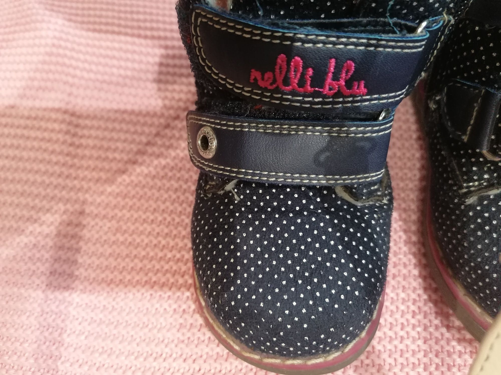 Buty dziewczęce zimowe ocieplane firmy nelli blu r 22