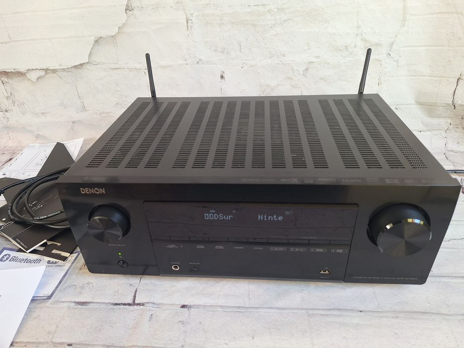 Mocny  Denon AVR-X2700H Wi-FI BT 8K HDR e-ARC Heos 7.2