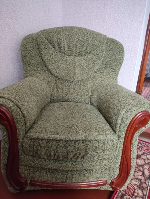 Кресло новое + ткань + дерево
