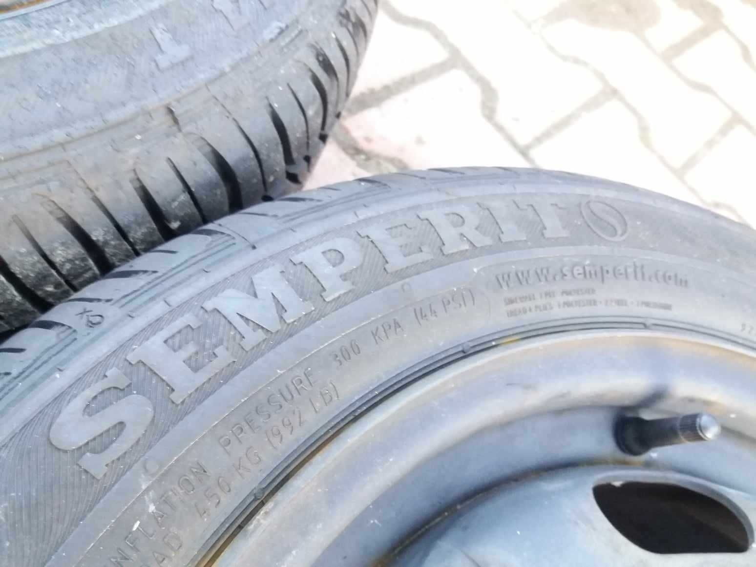 felgi r14 VW POLO 6n Lupo 4x100 14" opony 185/55/14 jak NOWE 7,8mm KPL