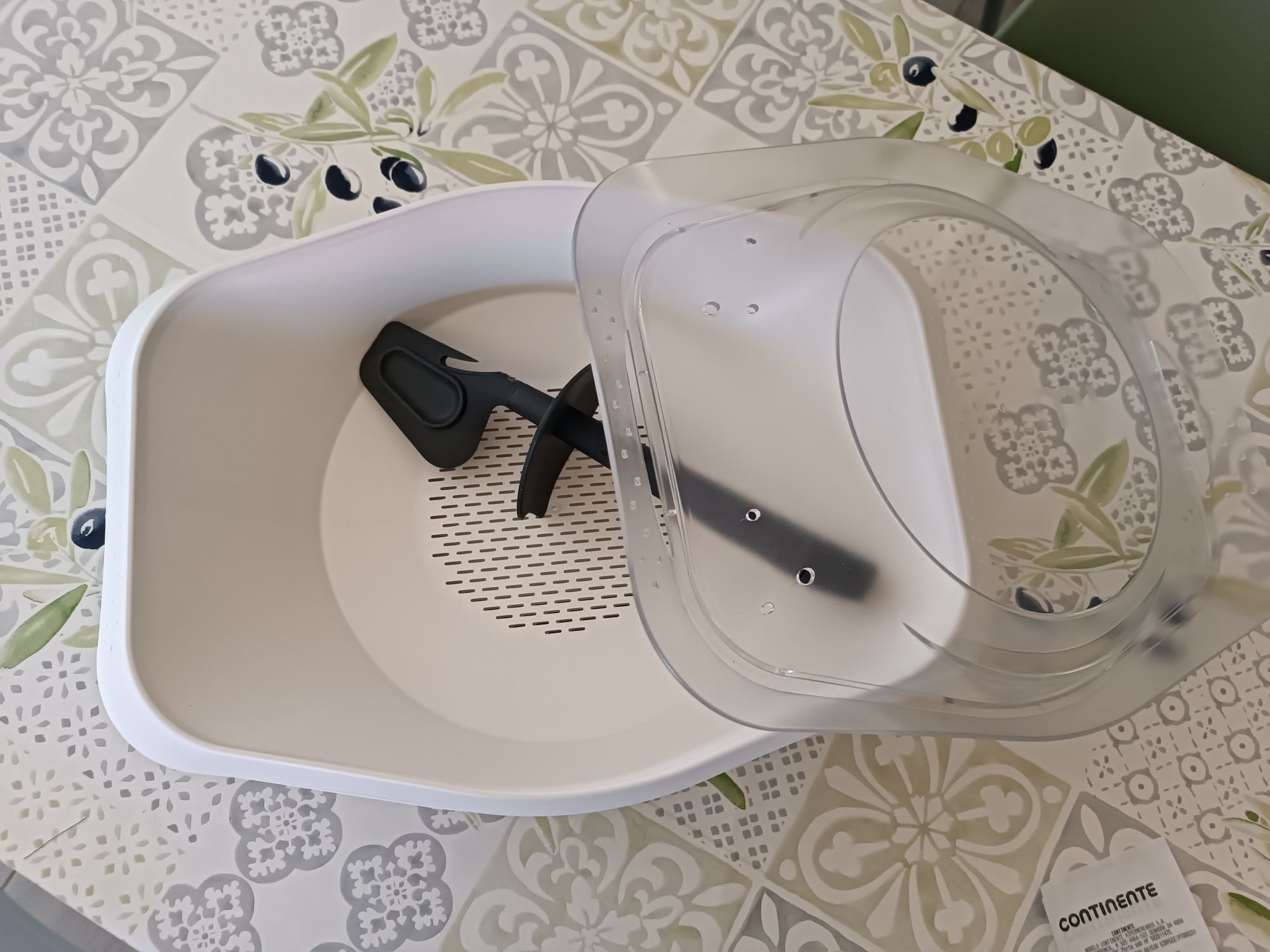 Bandeja a vapor Yammi 2 XL - oferta espátula e cesto