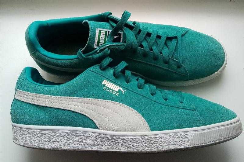 30 см. оригинал. кожаные кроссовки кеды puma suede classic +