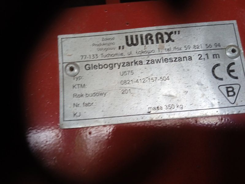 Glebogryzarka wirax 2.1m jak nowa