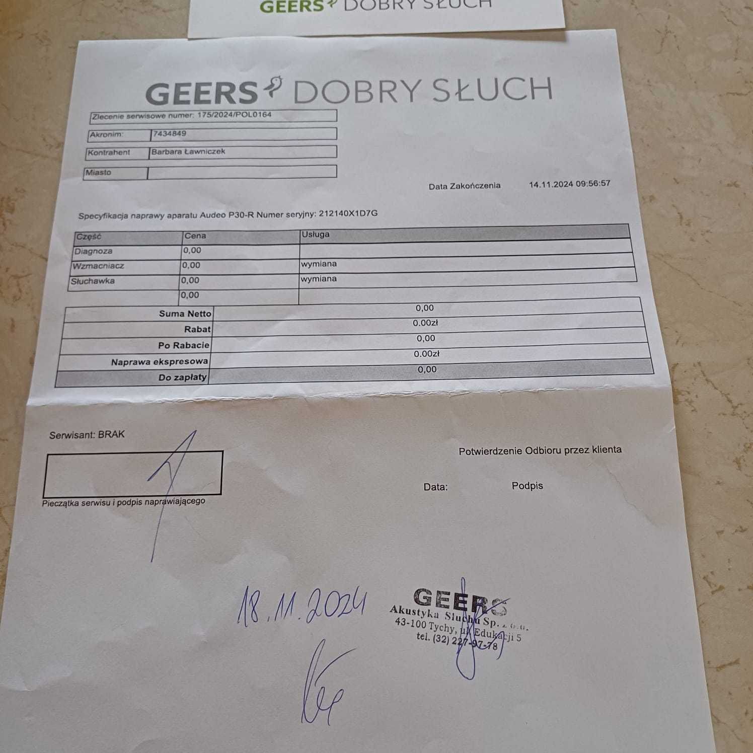 Aparat Słuchowy Phonak Audeo P30-R - GWARANCJA!