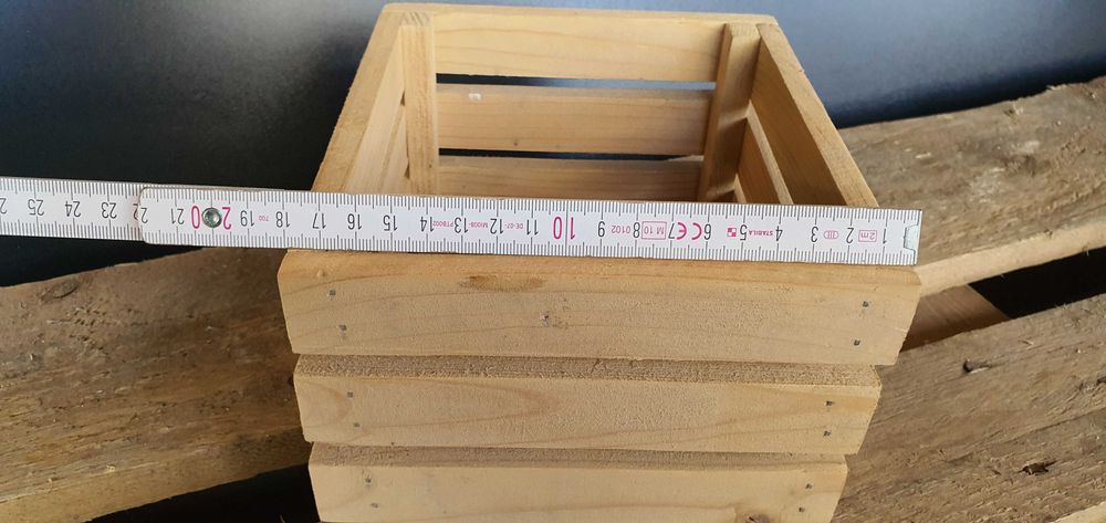 skrzynka drewniana ozdobna 20x18x11