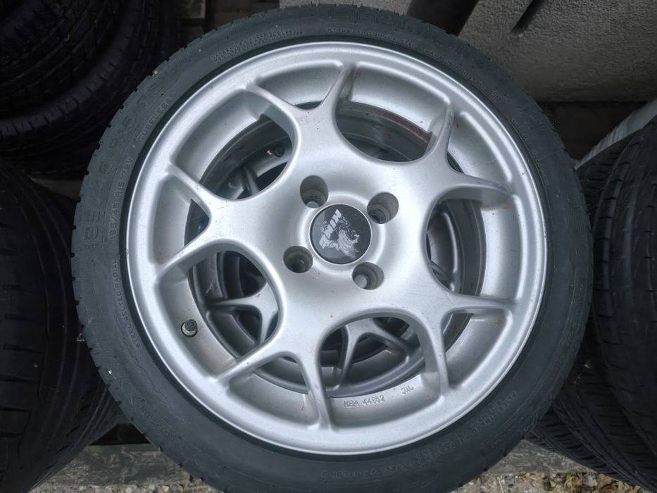 Felgi+opony King 15x7 ET38 4x100 alufelgi Japan racing oz bbs rial rh