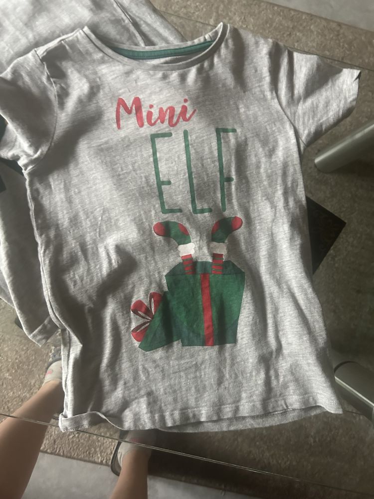 Koszulki na święta mama i corka mama syn m i 122 128 zestaw