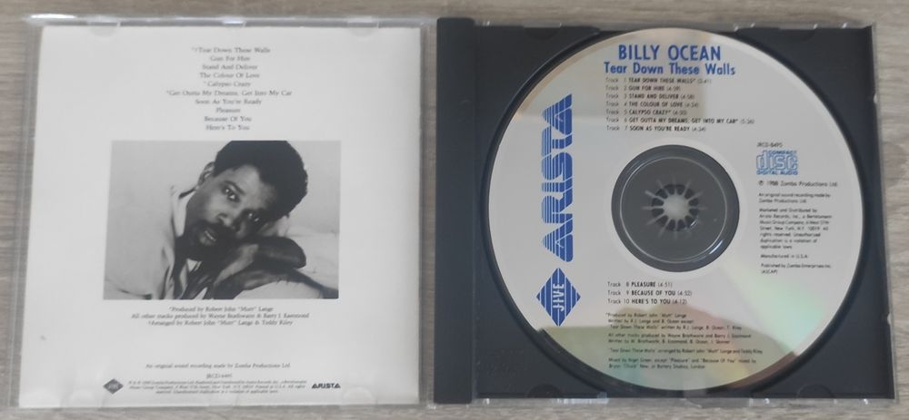Billy Ocean Tear Down These Walls cd