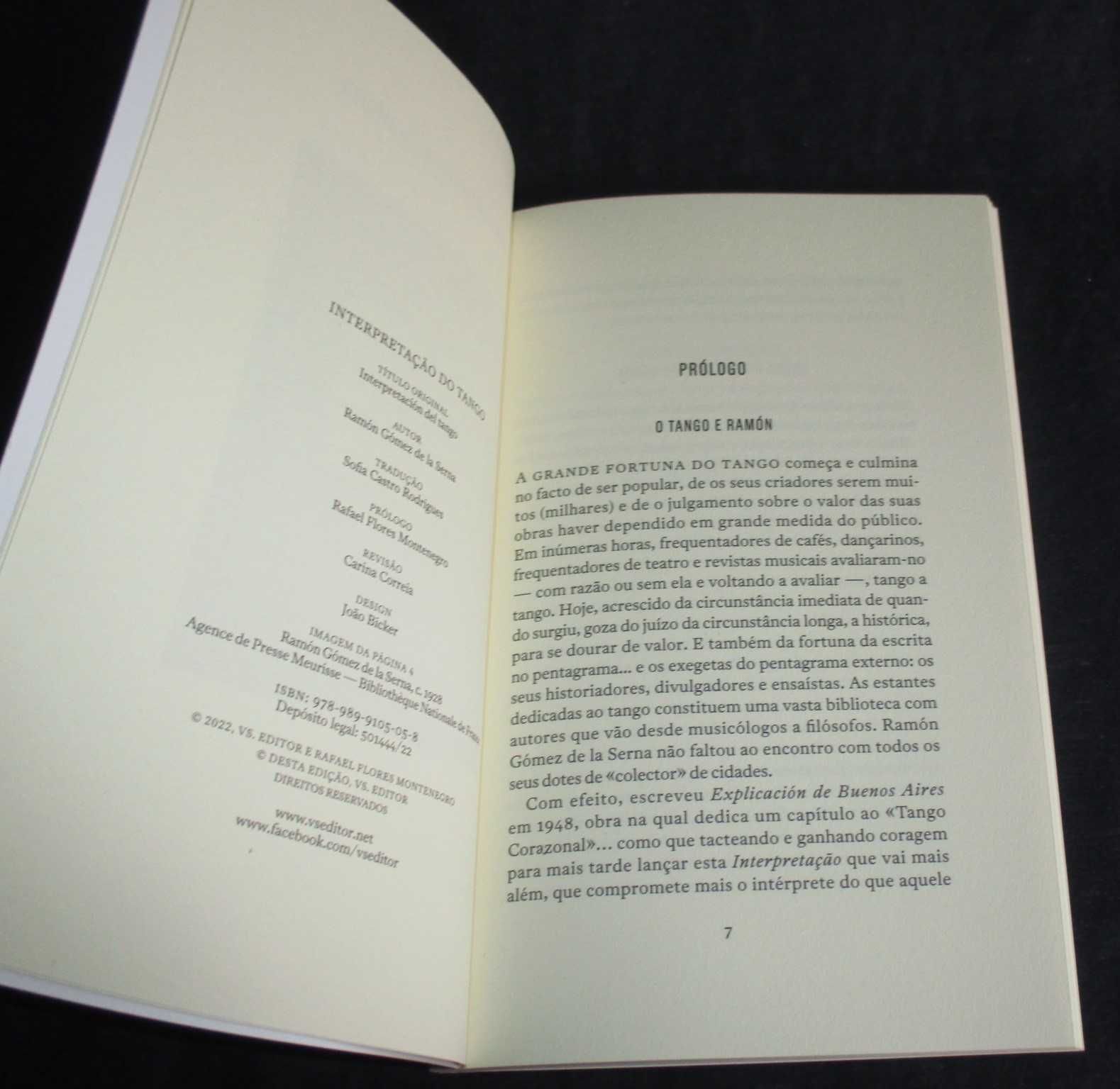 Livro Interpretação do Tango Ramón Gómez de La Serna