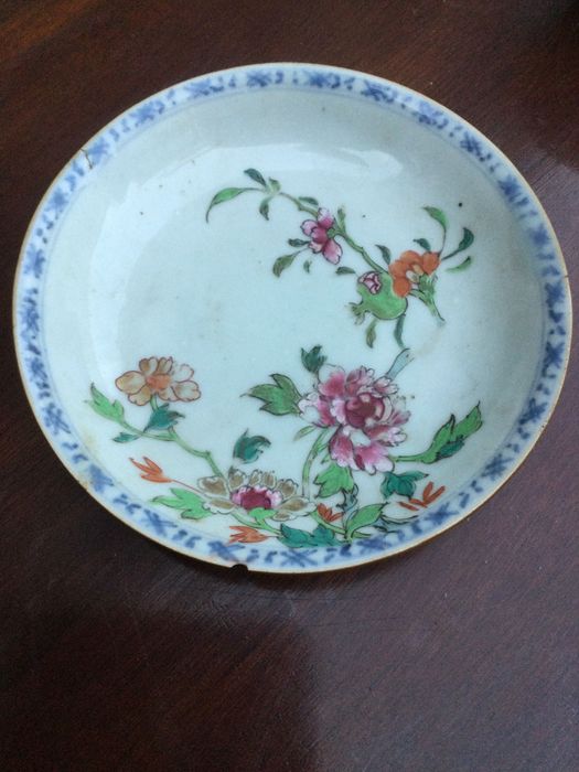 Covilhete chavena porcelana chinesa Chocolate Qianlong séc XVIII 14 cm