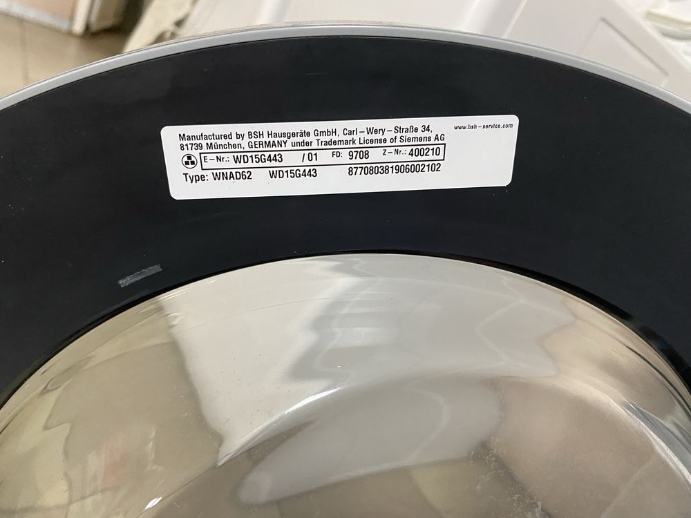 Стиральная машина 2в1 с сушкой SIEMENS iQ500