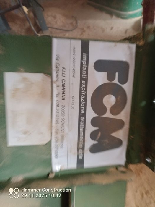 Odciag trocin fcm włoski 4 kw wentylator dmuchawa