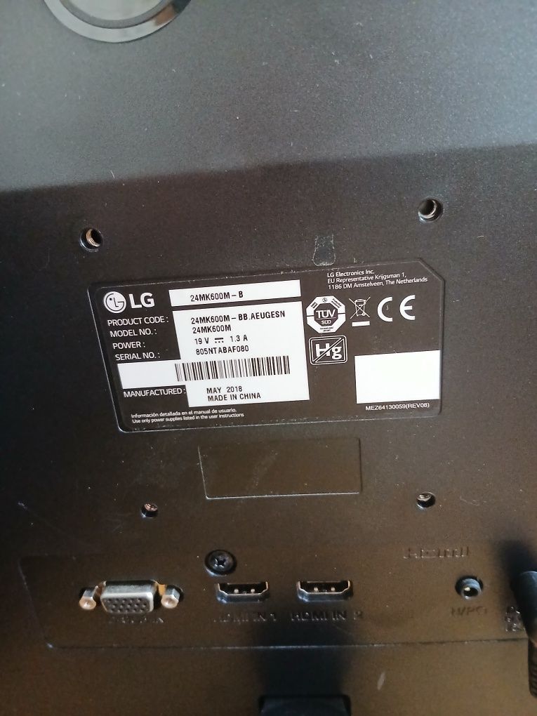 Monitor LG 24MK600M-B  24" Full HD