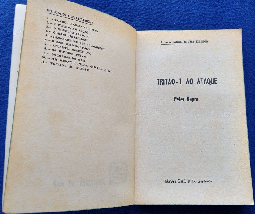 "Triton I ao Ataque" Peter Kapra - Uma Aventura de Jim Kenny Nº11 1970