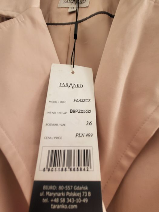 Płaszcz Taranko 36 nowy z metką