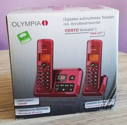 Telefon bezprzewodowy Olympia Certo Answer Twin