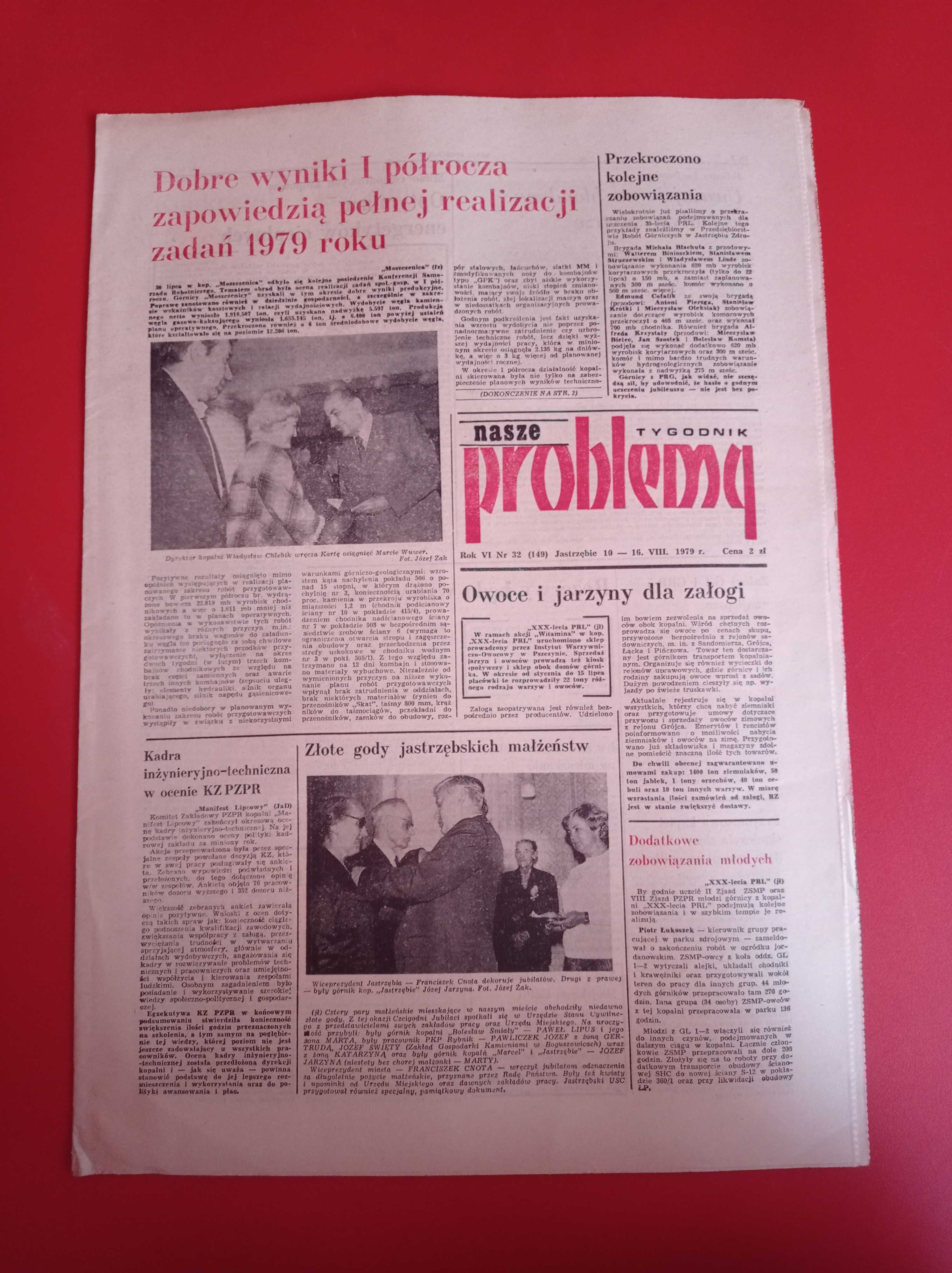 Nasze problemy, Jastrzębie, nr 32, 10-16 sierpnia 1979