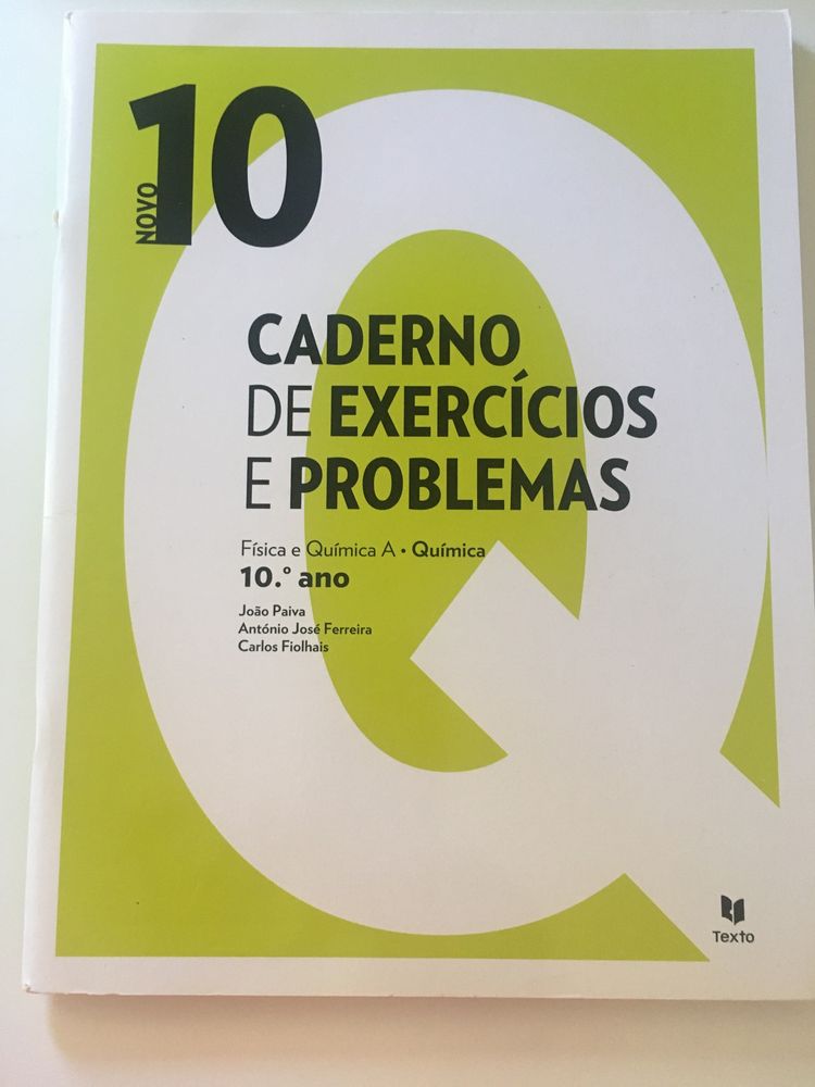 Caderno de exercícios e problemas Quimica 10 ANO