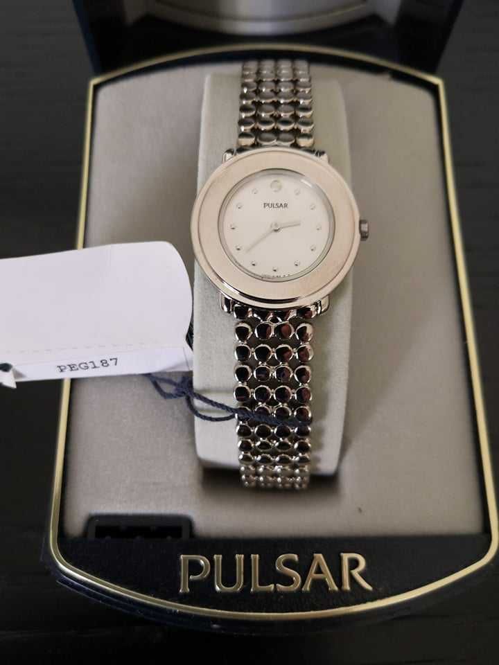 Relógio de Pulso de Senhora (Pulsar PEG187, Novo e Original) + Oferta