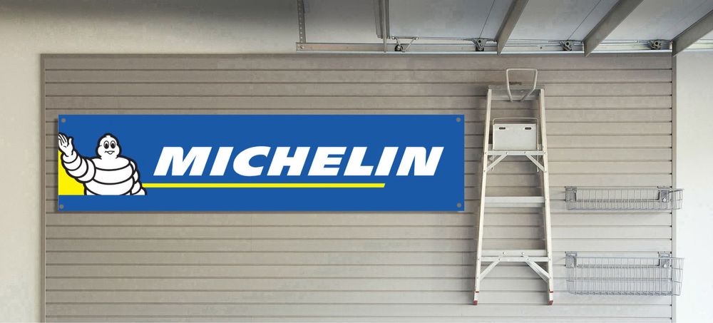 2 sztuki baner plandeka 150x60cm Michelin i Continental