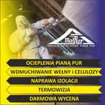 Ocieplanie pianą PUR wdmuchiwanie celulozy ocieplenie izolacje pianką