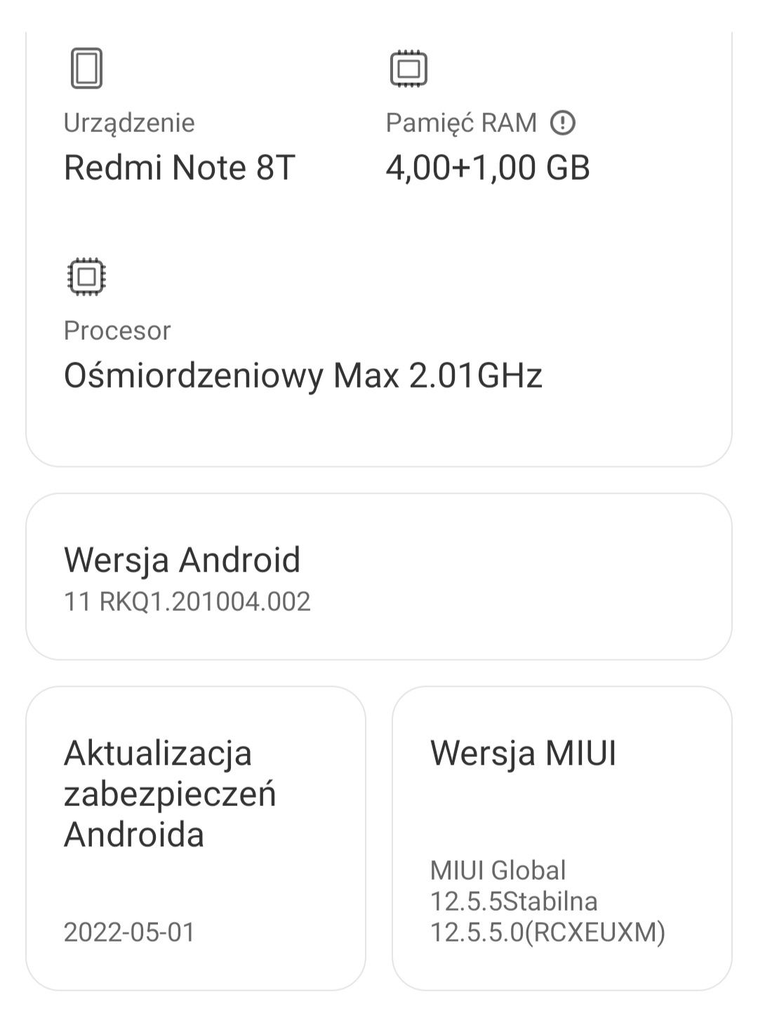 Smartfon Redmi Note 8T