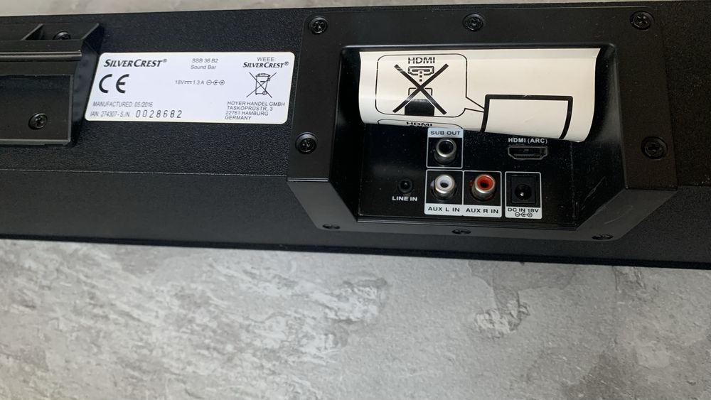 Głośnik/Soundbar Silvercrest Bluetooth aux FM