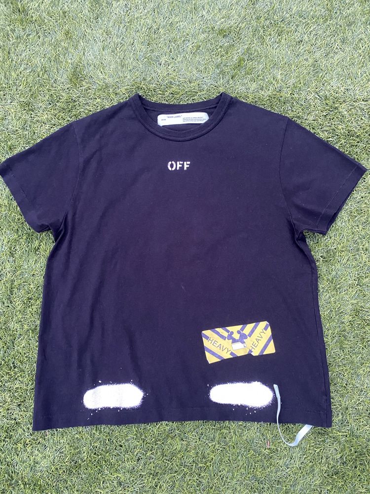 T-Shirt Off-White Preta Nova
