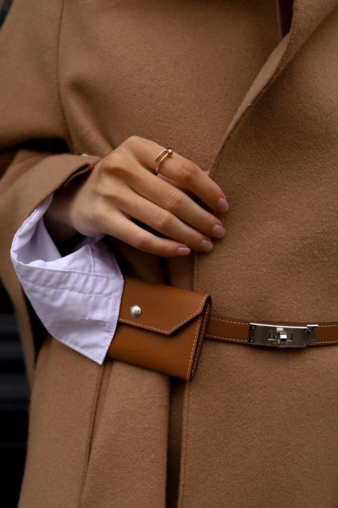 Пояс кошелек поясная сумка Hermes kelly pocket