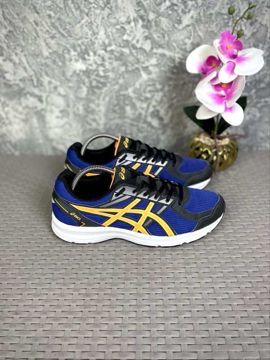 ASICS кроссовки 42 размер спортивные синие оригинал