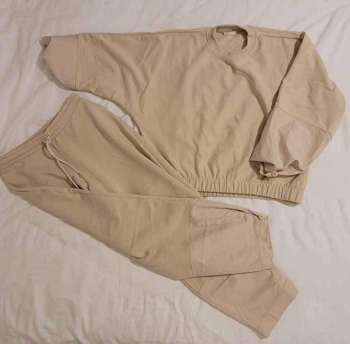 ZARA dres bawełniany spodnie bluza nieocieplony nowy