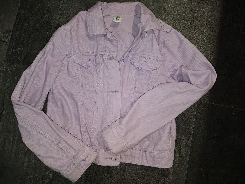 Katana h&m fioletowa bluza jeansowa