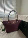 Torebka Longchamp burgundowa L