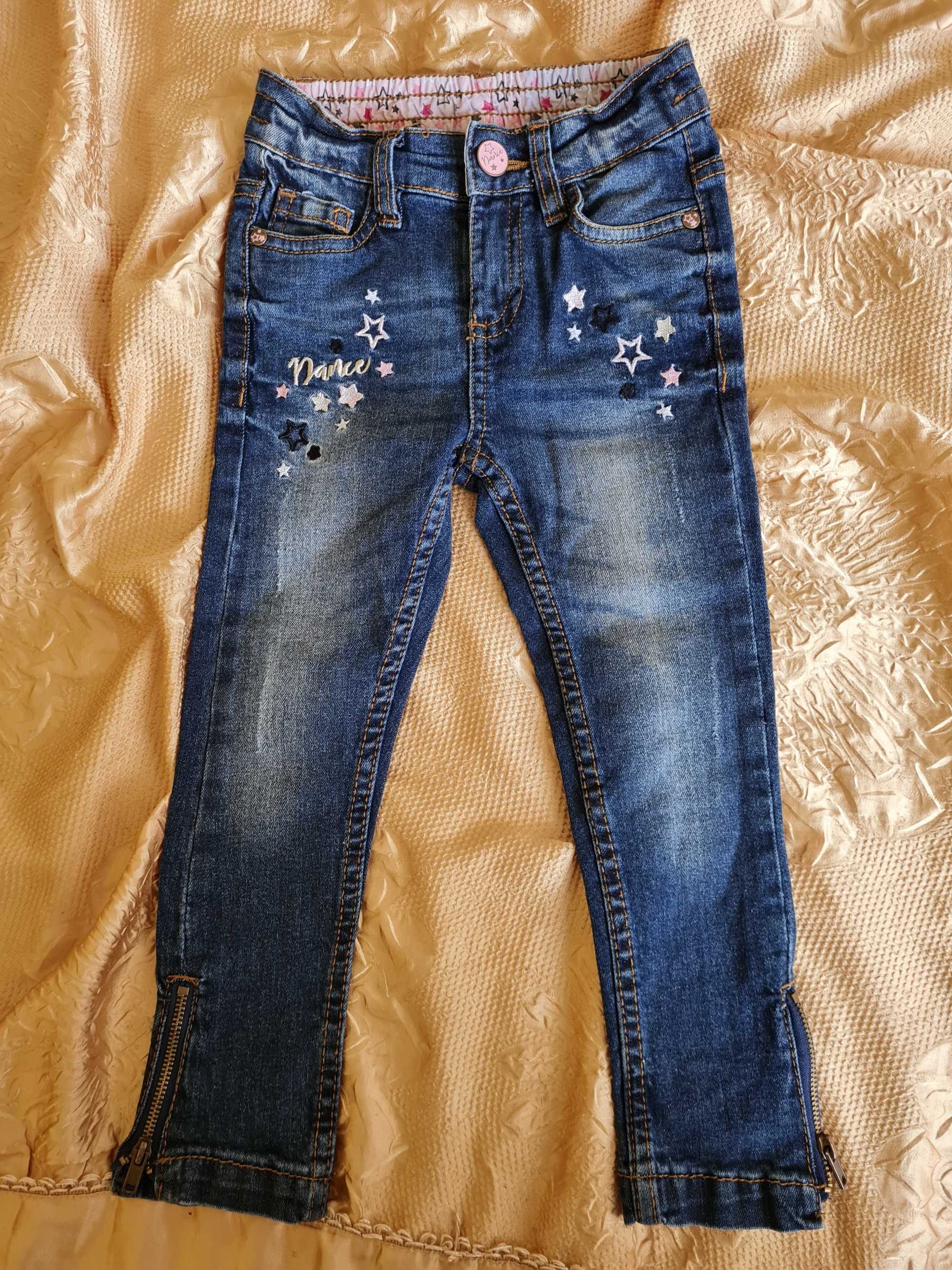 Spodnie jeans dla dziewczynki rozm. 104