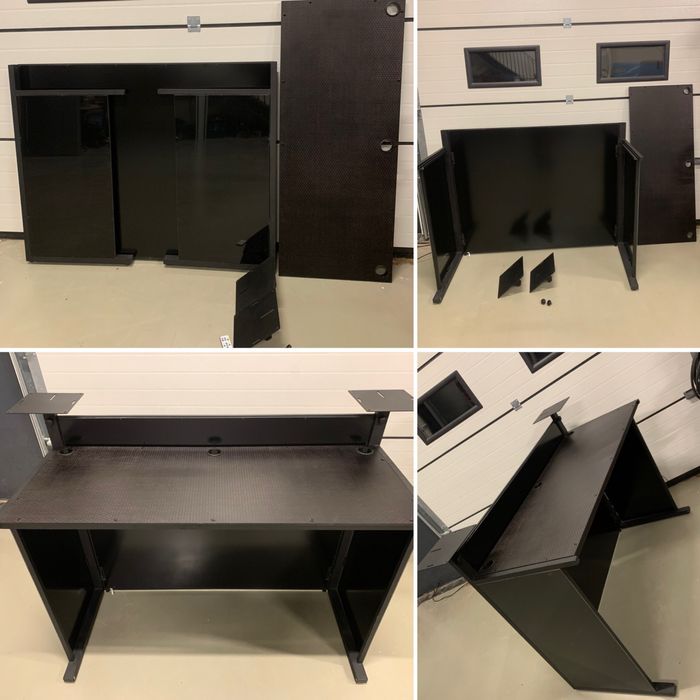 Mobilny stół dj alumniowy