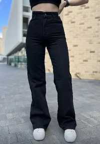 широкі джинси чорні S, Xs