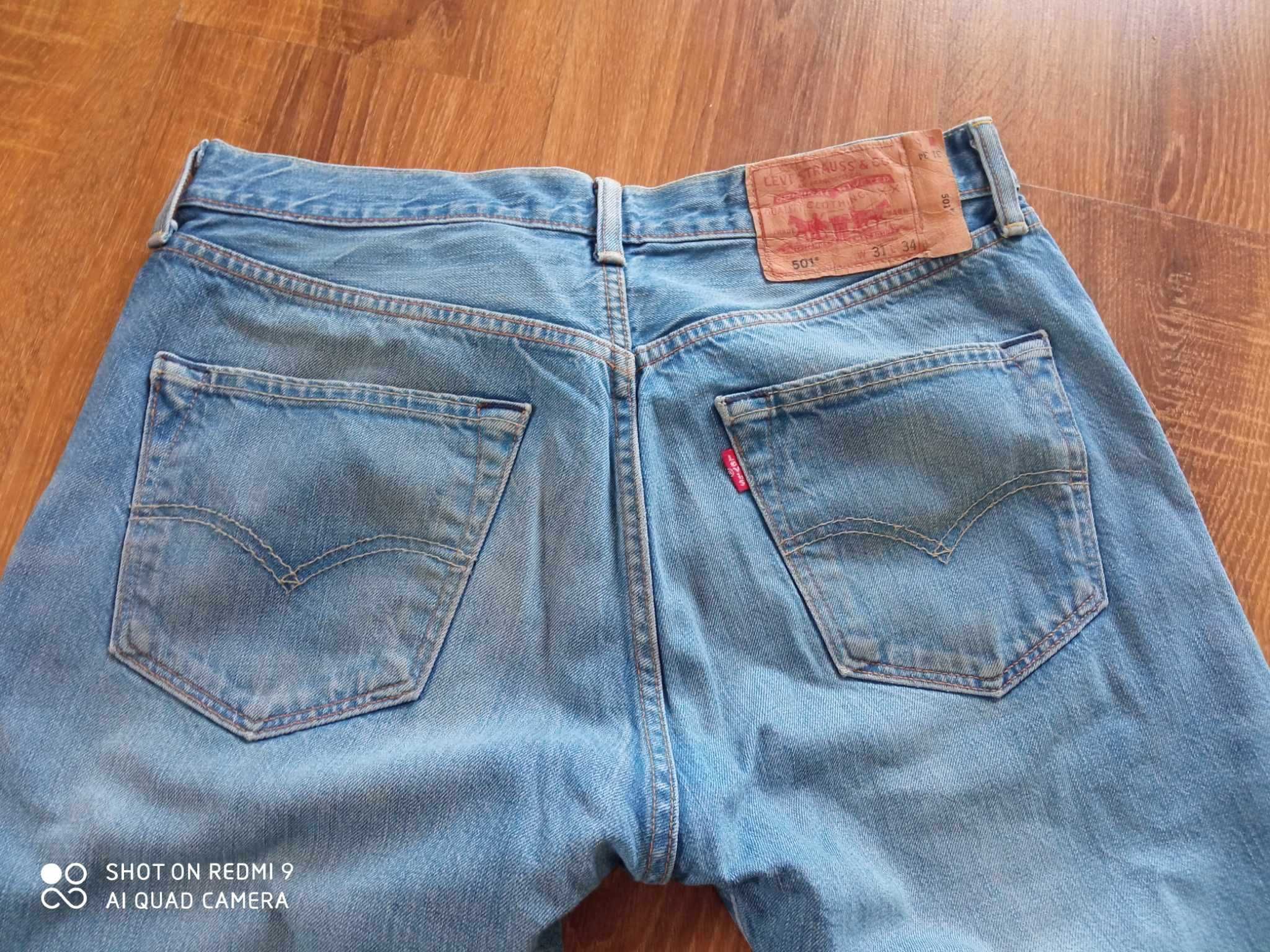 Spodnie męskie jeansy Levis Levi's 501 31X34 W31 L34