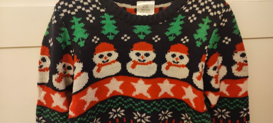 Sweter świąteczny dla dziecka 122-128