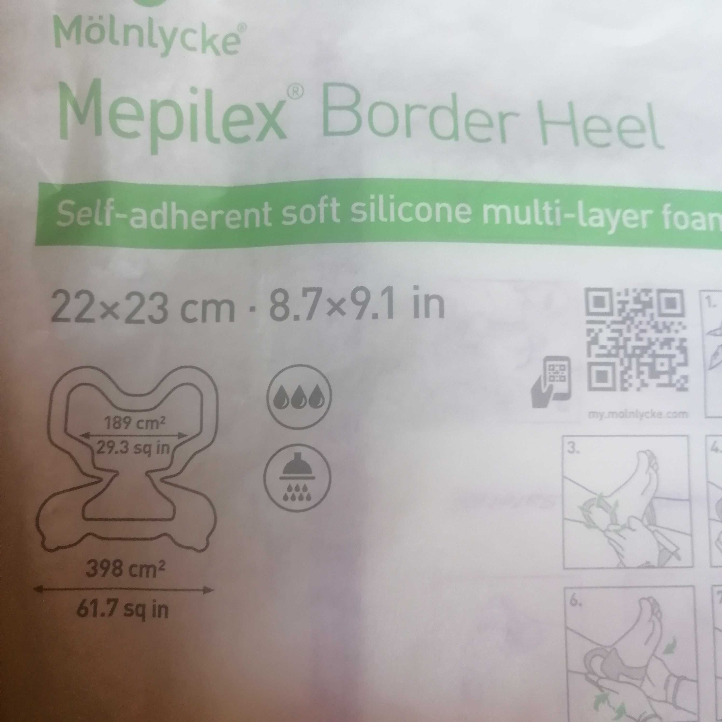 Opatrunek typu ALL in ONE Mepilex® Border Heel przeciw odleżynom