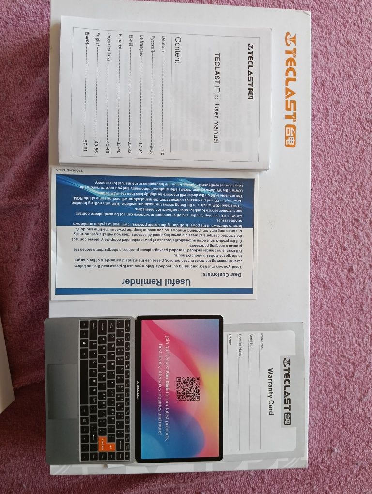Tablet Teclast 8 cali P80H modem