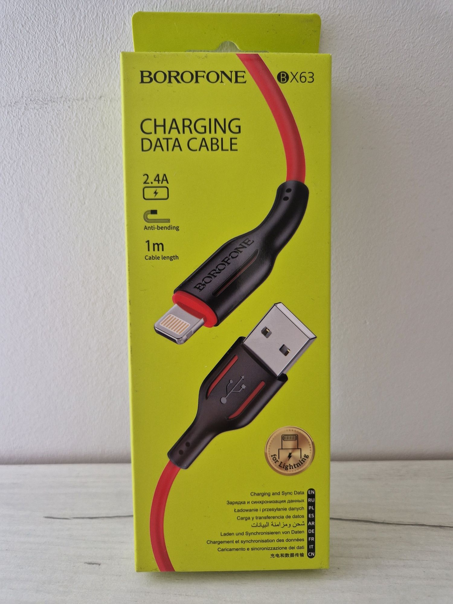 Borofone Kabel BX63 Charming - USB na Lightning - 2,4A 1 metr cz-czer