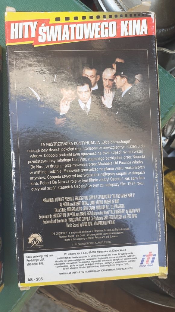 Ojciec chrzestny - 3 części - kasety VHS