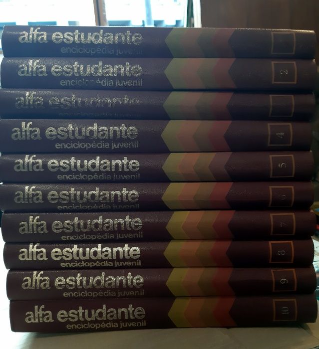 ALFA ESTUDANTE - Enciclopédia Juvenil - 10 volumes
